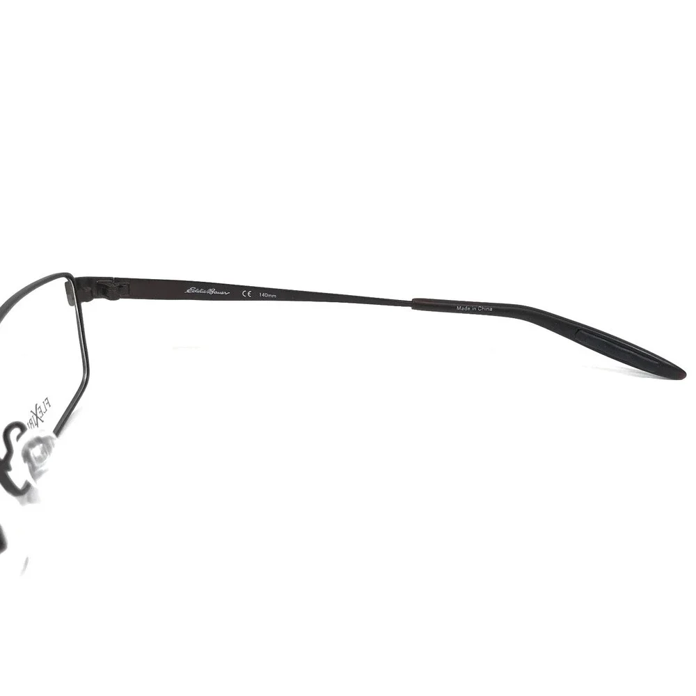 Eddie Bauer Eyeglasses Frames EB32021 BR Brown Rectangle Wire Rim 54-18-140